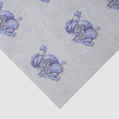 Blauwe draak tissuepapier (Detail)