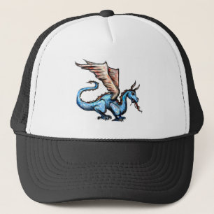 blauwe draak trucker pet