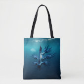 Blauwe Draak van het Zee Tote Bag (Voorkant)