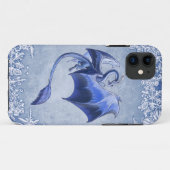 Blauwe draak van Winter Fantasy Natuur Art Case-Mate iPhone Case (Achterkant (horizontaal))
