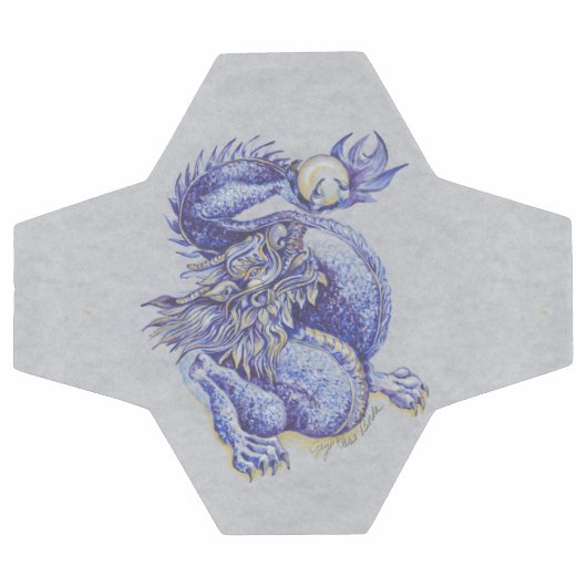 Blauwe draak voetbal (Enkel)