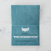 Blauwe Draak Vs Dinosaurus Verjaardag Kaart (Binnen)