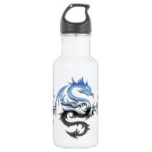 Blauwe draak waterfles  (Voorkant)