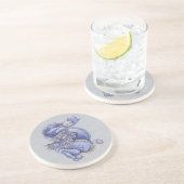 Blauwe draak zandsteen onderzetter (Zijkant)