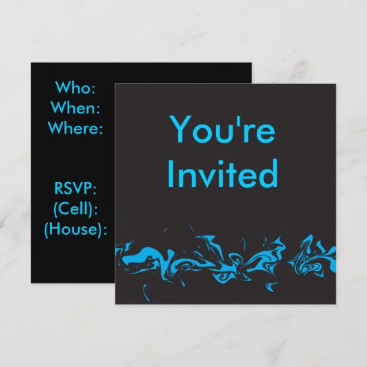 Blauwe dragel kaart (Voorkant / Achterkant)