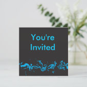 Blauwe dragel kaart (Staand voorkant)