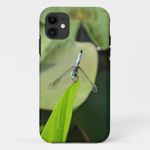 Blauwe Dragonfly op een groen blad. Case-Mate iPhone Case