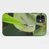 Blauwe Dragonfly op een groen blad. Case-Mate iPhone Case (Achterkant (horizontaal))