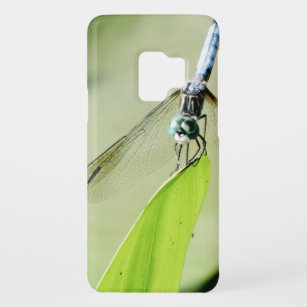 Blauwe Dragonfly op een groen blad Case-Mate Samsung Galaxy S9 Hoesje