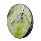 Blauwe Dragonfly op een groen blad Dartbord (Voorkant Rechts)