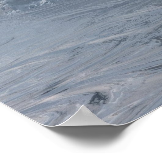 Blauwe dragons Poster van Michelle Wilder (Hoek)