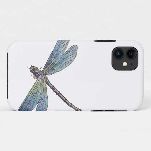  blauwe dragonvlieg Case-Mate iPhone case (Achterkant (horizontaal))