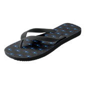 Blauwe dragonvliesdik Teenslipper Teenslippers (Schuin)