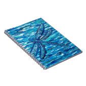 Blauwe dragonvliesschildering notitieboek (Rechterzijde)