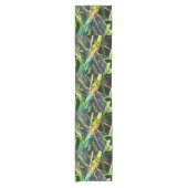 Blauwe dragonvliesschilderingen korte tafelloper (Voorkant)