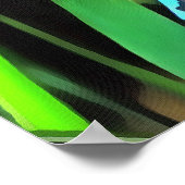 Blauwe dragonvliesschilderingen poster (Hoek)