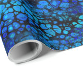 Blauwe drakenhuid cadeaupapier (Rol Hoek)