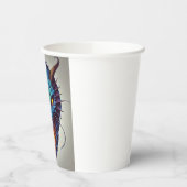 Blauwe drakenkop papieren bekers (Links)