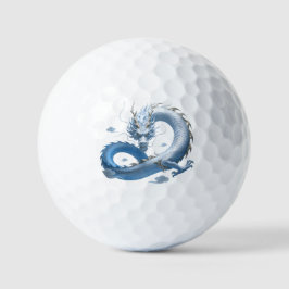 Blauwe Drakenkunst | Mythische Fantasie Esthetiek  Golfballen