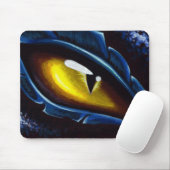 Blauwe drakenoog muismat (Met muis)