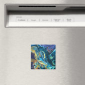 Blauwe Drakenruiter Magneet (Insitu (Vaatwasser))