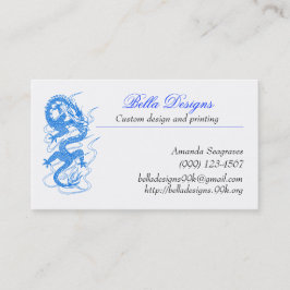 Blauwe drakenVisitekaartjes Visitekaartje