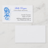 Blauwe drakenVisitekaartjes Visitekaartje (Voorkant / Achterkant)