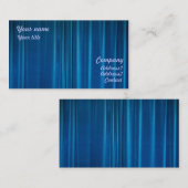 Blauwe drapes visitekaartje (Voorkant / Achterkant)