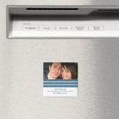 Blauwe driedubbele Stripe foto slaat de Magnet Dat (Insitu (Vaatwasser))