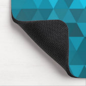 Blauwe Driehoek Achtergrond abstract Patroon Laag  Muismat (Hoek)