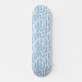 Blauwe driehoek patroon skateboard - geometrische  (Voorkant)