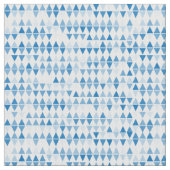 Blauwe driehoek patroon stof – moderne geometrisch (Close Up)