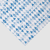 Blauwe Driehoek Patroon Weefsel Papier – Modern ca (Detail)