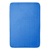 Blauwe driehoek Patroonplaat Badmat (Voorkant Verticaal)