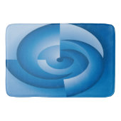 Blauwe driehoeken draaien badmat (Voorkant)