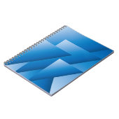 Blauwe driehoeken notitieboek (Linkerzijde)