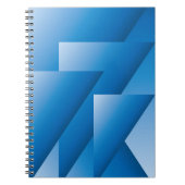 Blauwe driehoeken notitieboek (Voorkant)