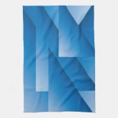 Blauwe driehoeken theedoek (Verticaal)