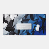 blauwe driehoekige luchtspiegeling bureaumat (Keyboard & Muis)