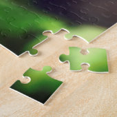 Blauwe driekleurig viooltje legpuzzel (Zijkant)