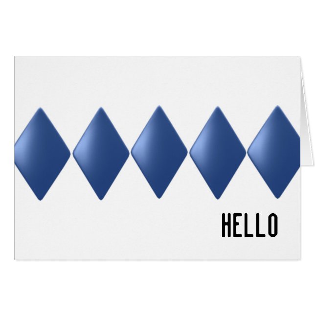 Blauwe drijvende diamanten (Voorkant Horizontaal)