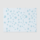 Blauwe drijvende harten tissuepapier (Voorkant)