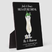 Blauwe Drink op het eiland ・ PERSONALISEERDE Drink Fotoplaat (Zijkant)