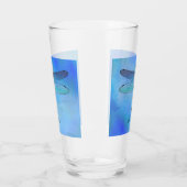  blauwe Drink van de Dragonfly-bier Glas (Links)