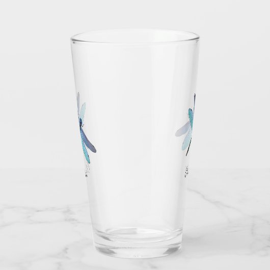  blauwe Drink van de Dragonfly-bier Glas (Rechts)