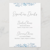 Blauwe Drink van de Eucalyptus Wedding Signature (Voorkant)