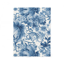 Blauwe Dromen | Bloemenschildering in waterverf Ch