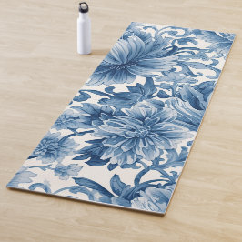 Blauwe Dromen | Bloemenschildering in Waterverf Ch Yogamat