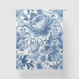 Blauwe Dromen | Bloemenschildering in waterverftec
