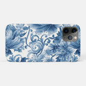 Blauwe Dromen | Bloemige Aquarel Chinoiserie Case-Mate iPhone Case (Achterkant (horizontaal))